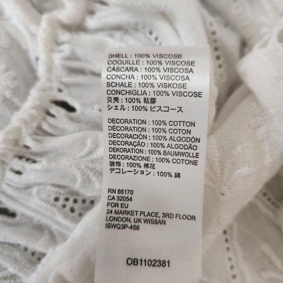 Free People Sweetwater Duster Cardigan‎ White Eyelet Women's Size Large - Picture 6 of 10